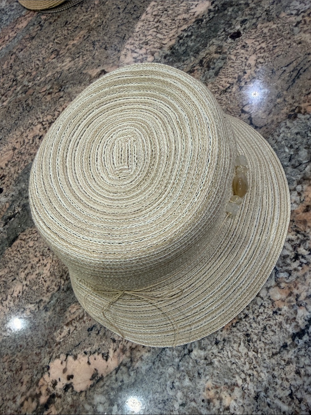croft & barrow Beige Woven Sun Hat